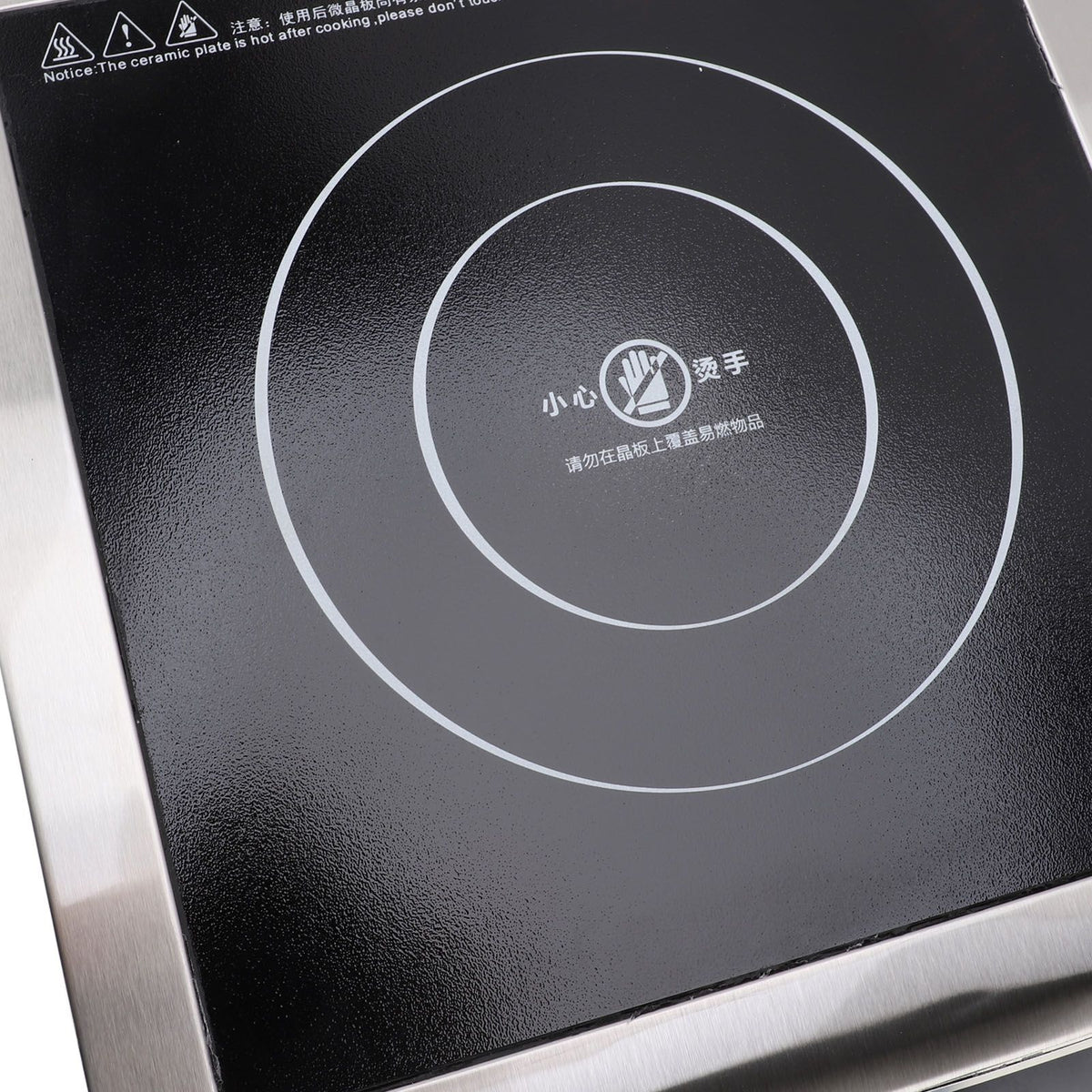 Induction Cooktop 3500W Fast Heating Easy to Clean Portable Touch Panel Multiple Safety Preventions Induction Hot Plate for Cooking EU Plug 220V