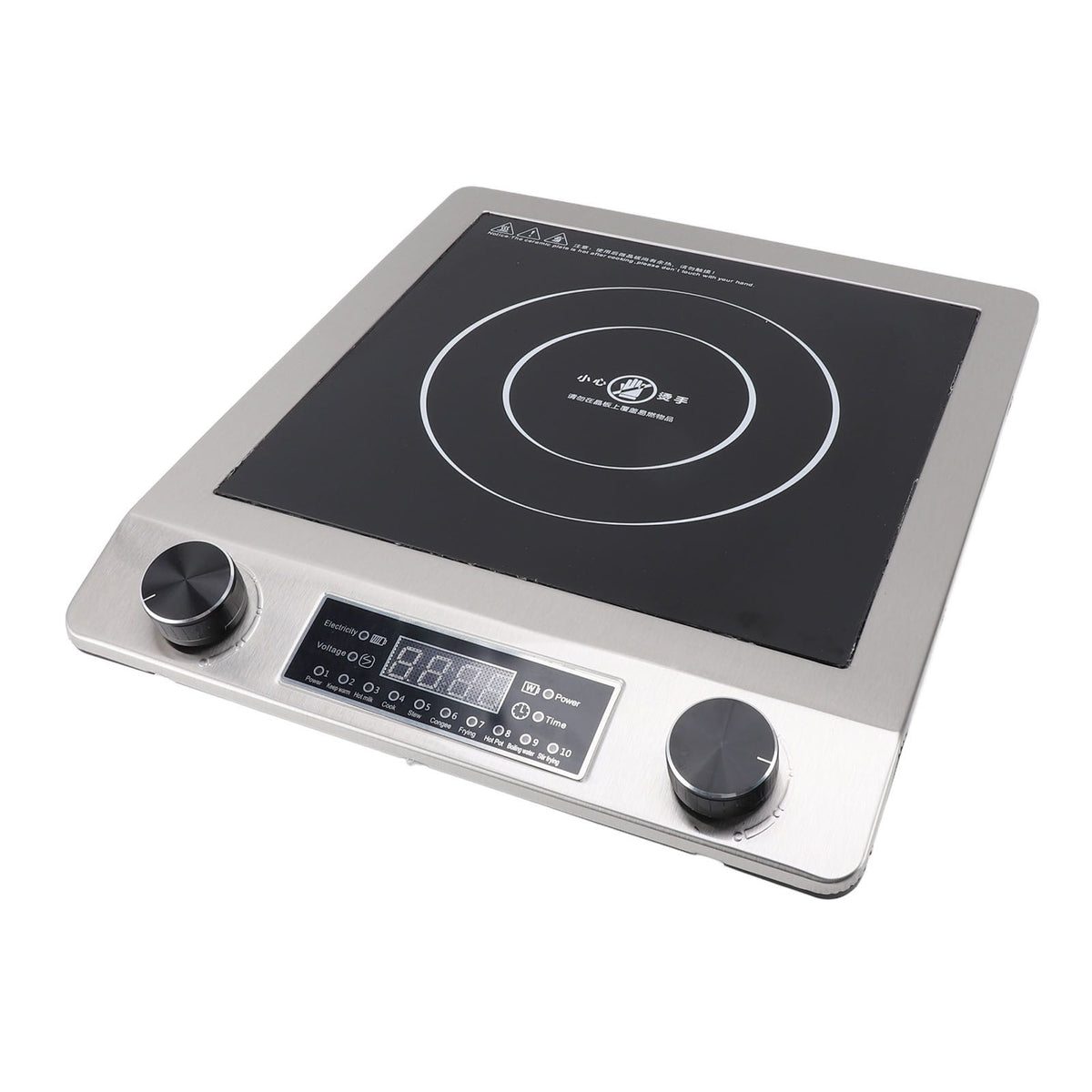 Induction Cooktop 3500W Fast Heating Easy to Clean Portable Touch Panel Multiple Safety Preventions Induction Hot Plate for Cooking UK Plug 220V