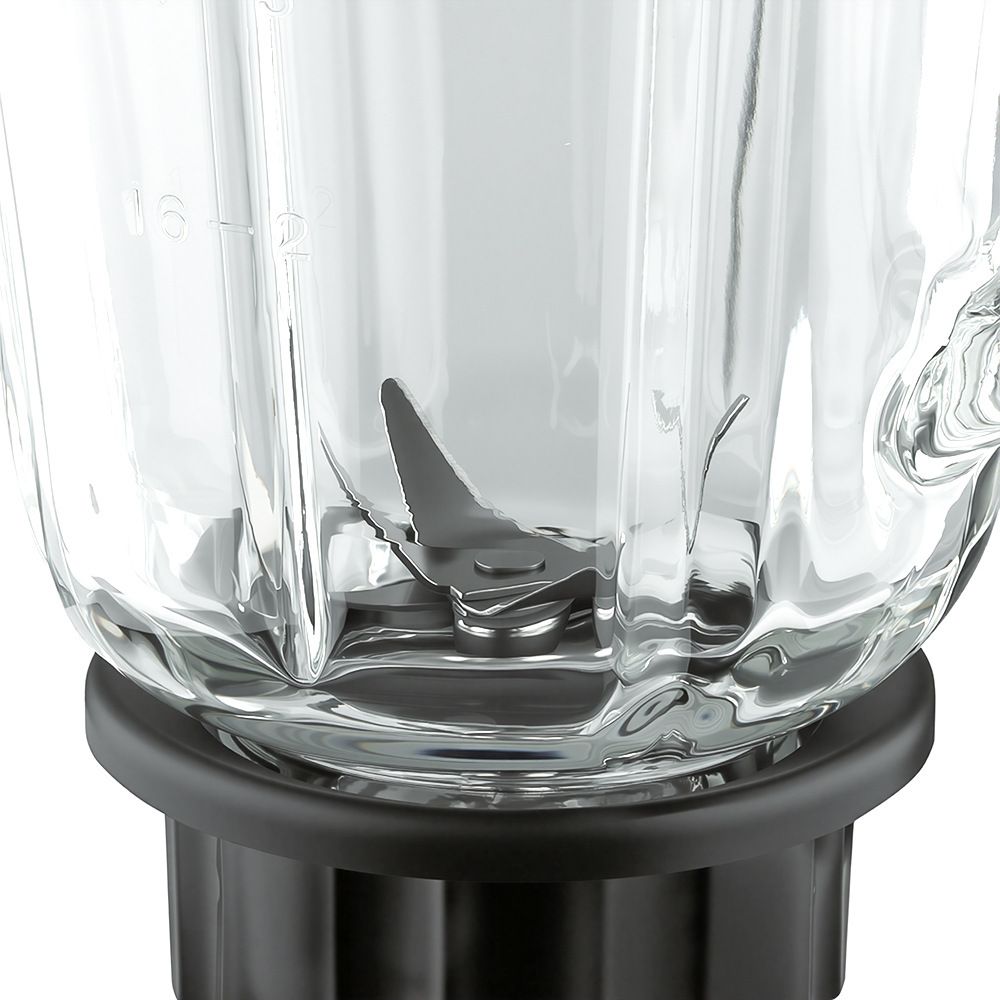 2-in-1 Electric Blender and Grinder with 1.5L Glass Jar and Compact Mill Cup for Smoothies, Juices, Baby Food, Coffee Beans and Dry Ingredients (Silver)