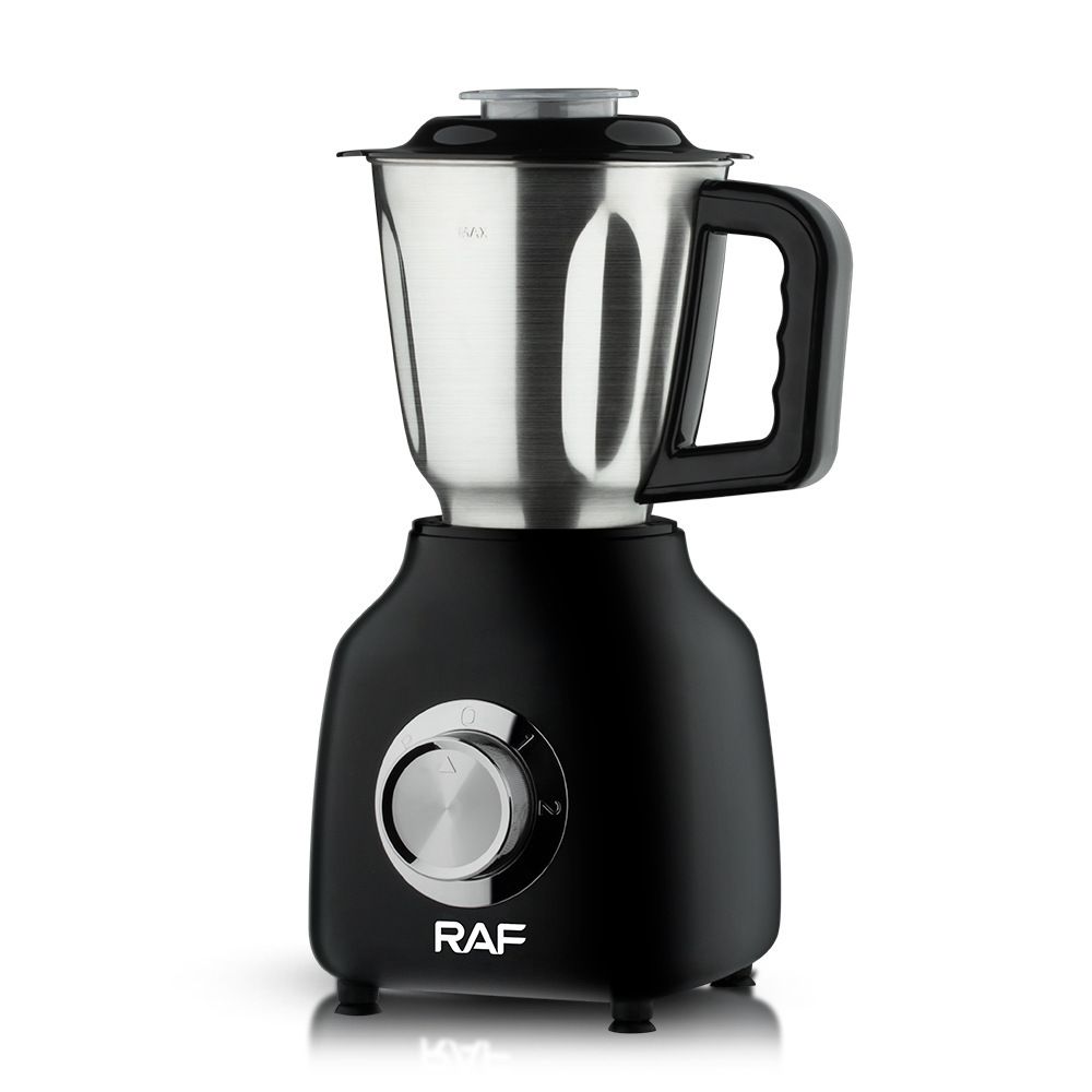3-in-1 Electric Blender with Stainless Steel Jars, 350W Motor for Smoothies, Grinding, and Baby Food Prep in Home Kitchens (Black)