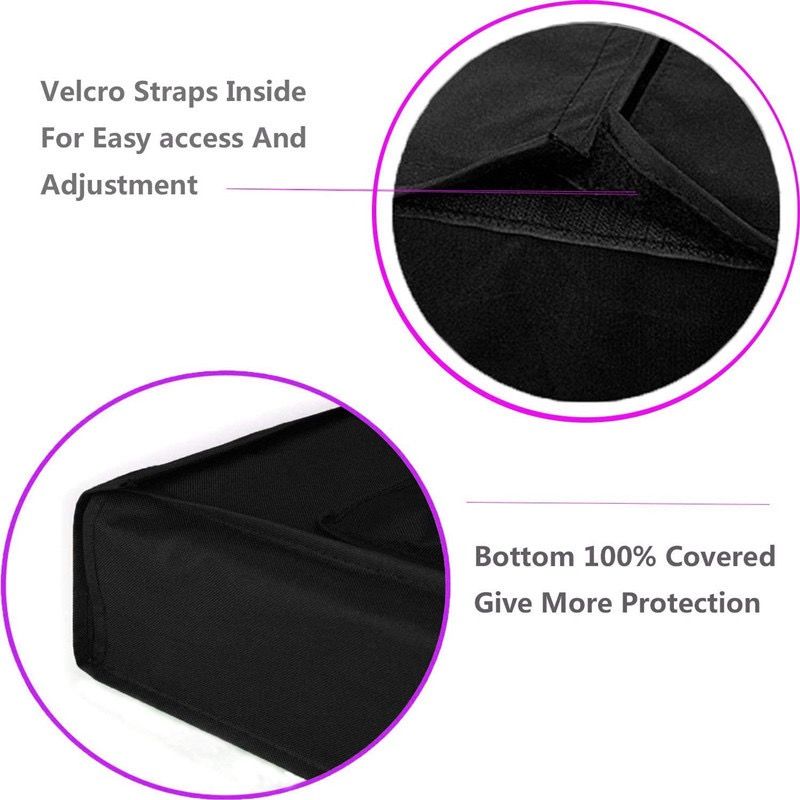 Weatherproof Outdoor TV Cover for Wall-Mounted Flat Screens – Waterproof, Dustproof, and UV-Resistant Protection for Patio, Balcony, and Garden Entertainment Areas (50"-52"(132×84×13cm), Black)