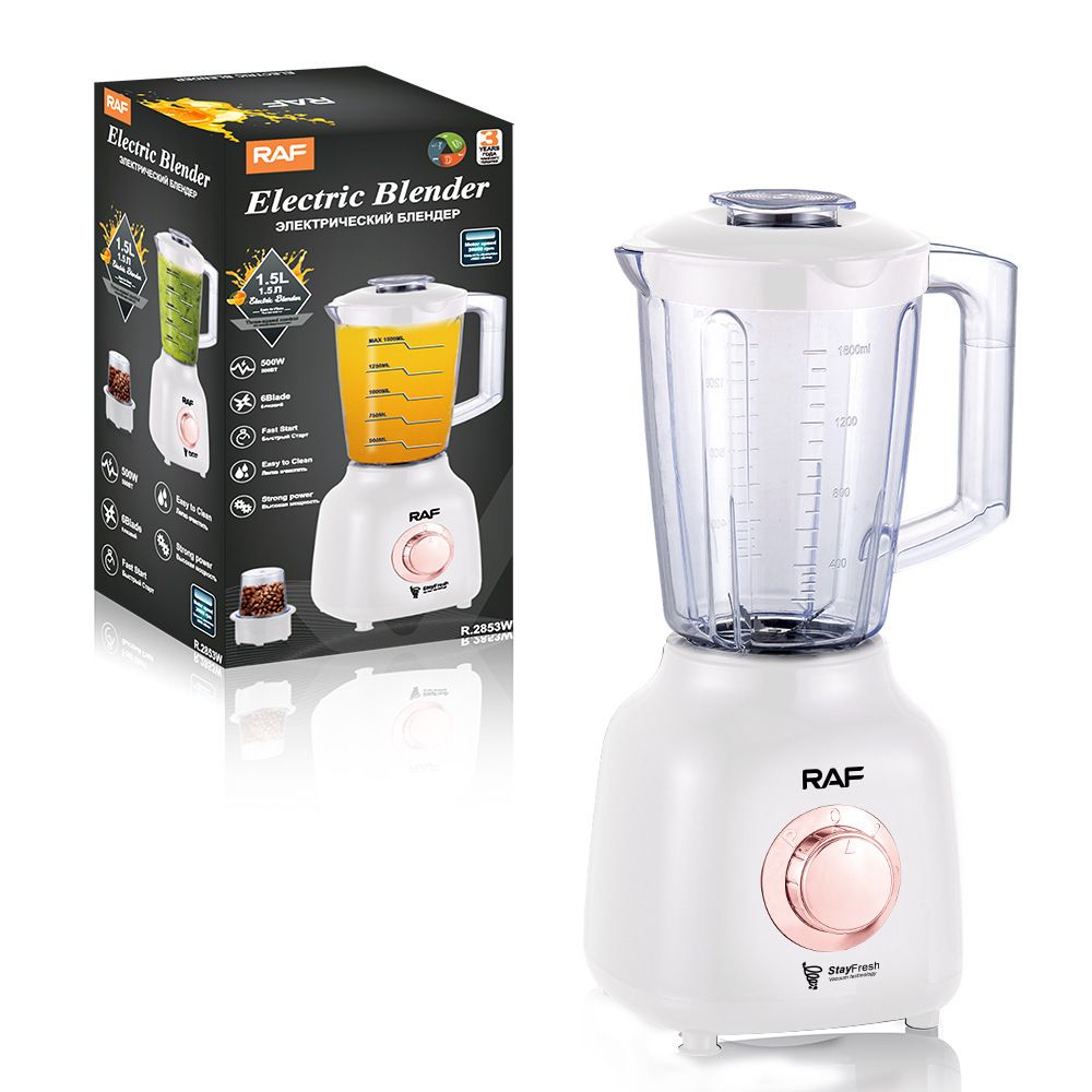 Versatile Electric Blender and Grinder for Home Kitchen, Smoothies, Baby Food, Coffee Beans, and Dry Ingredients with Stainless Steel Blades (Orange)