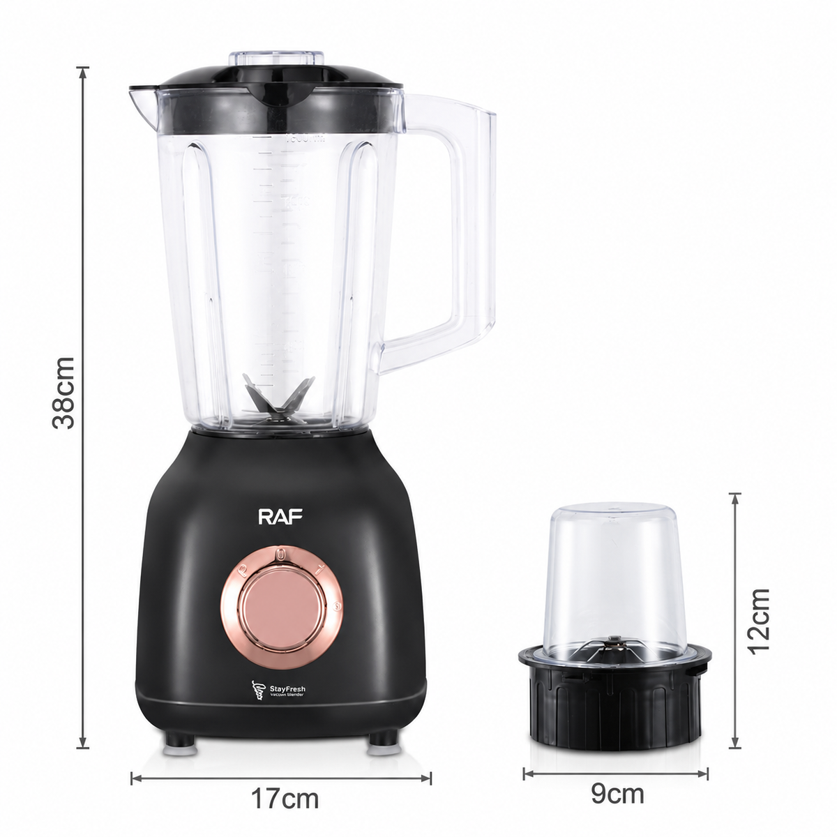 Versatile Electric Blender and Grinder for Home Kitchen, Smoothies, Baby Food, Coffee Beans, and Dry Ingredients with Stainless Steel Blades (White)