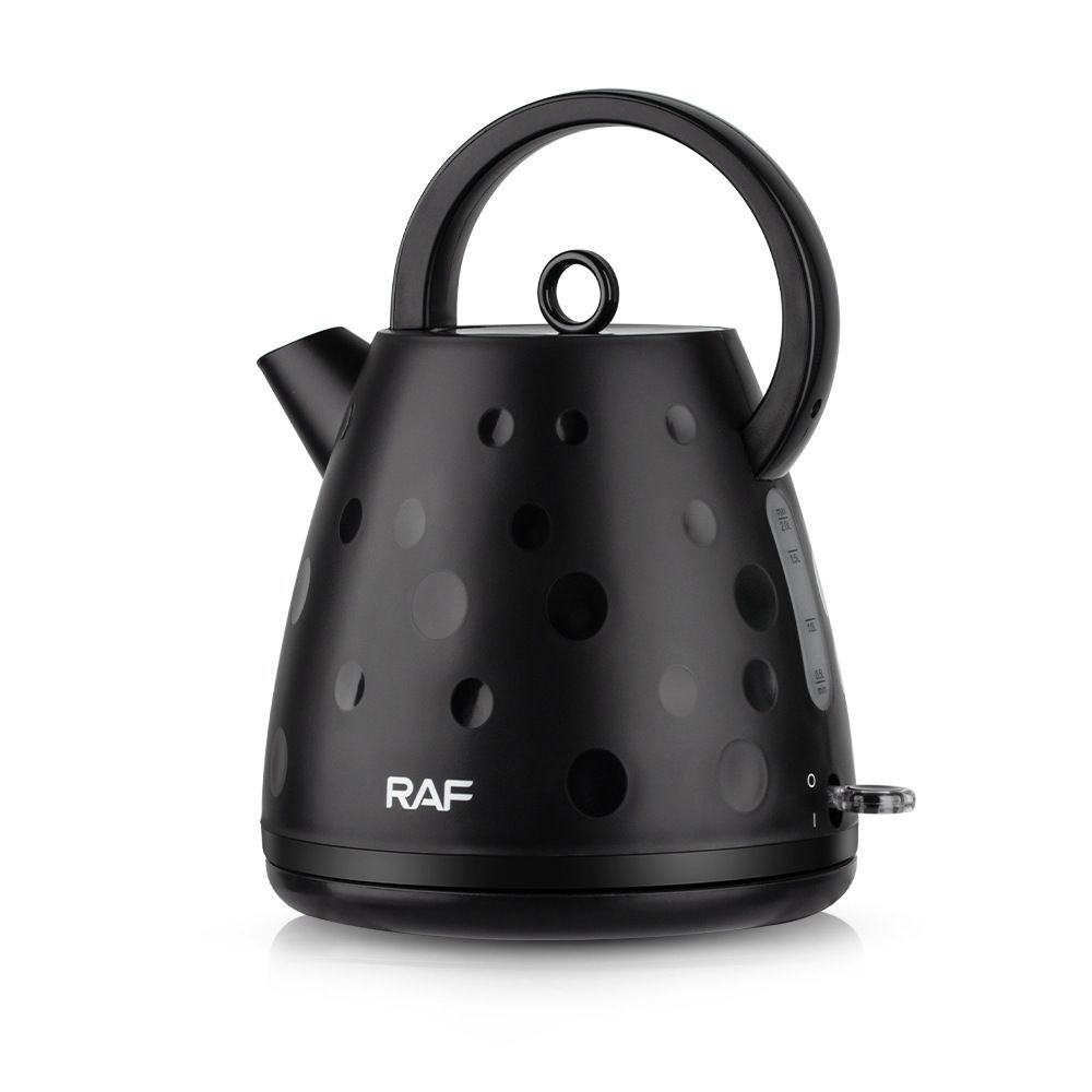 Electric Kettle 2L Large Capacity Rapid Boil Water Heater with Wide Top Handle and Clear Water Level Window for Home Office Tea and Coffee (Black)