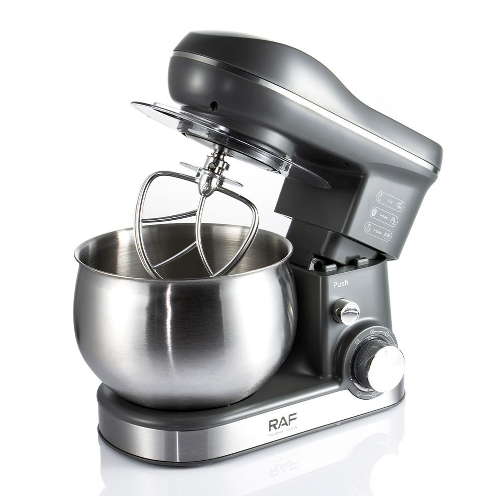 Versatile Stand Mixer with 4.0L Stainless Steel Bowl and 1600W Motor for Home Baking, Dough Kneading, Whipping, and Mixing Tasks (Red)
