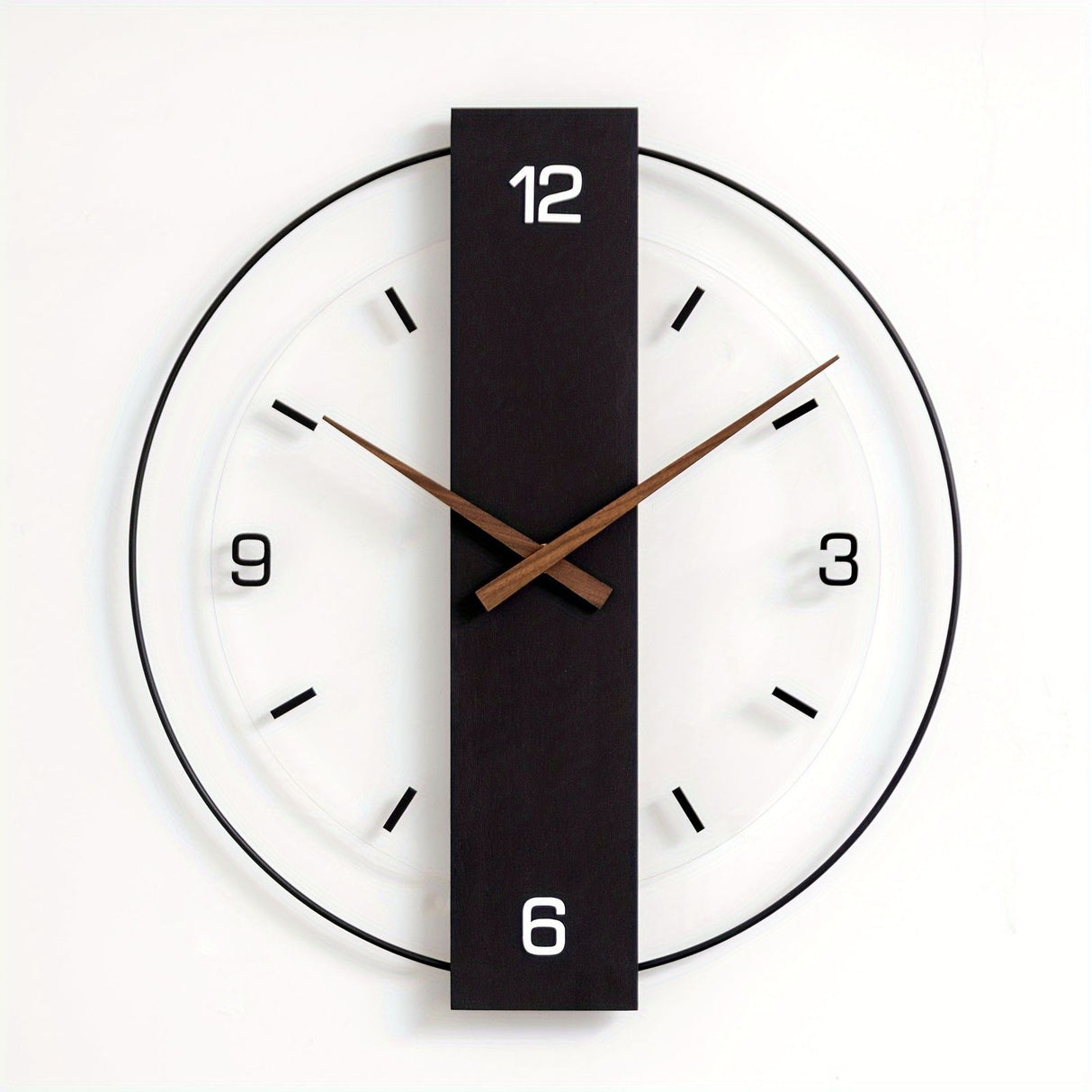 Black Gray Modern Wall Clock Silent Clock Minimalist Wall Clock Home Decor Australia
