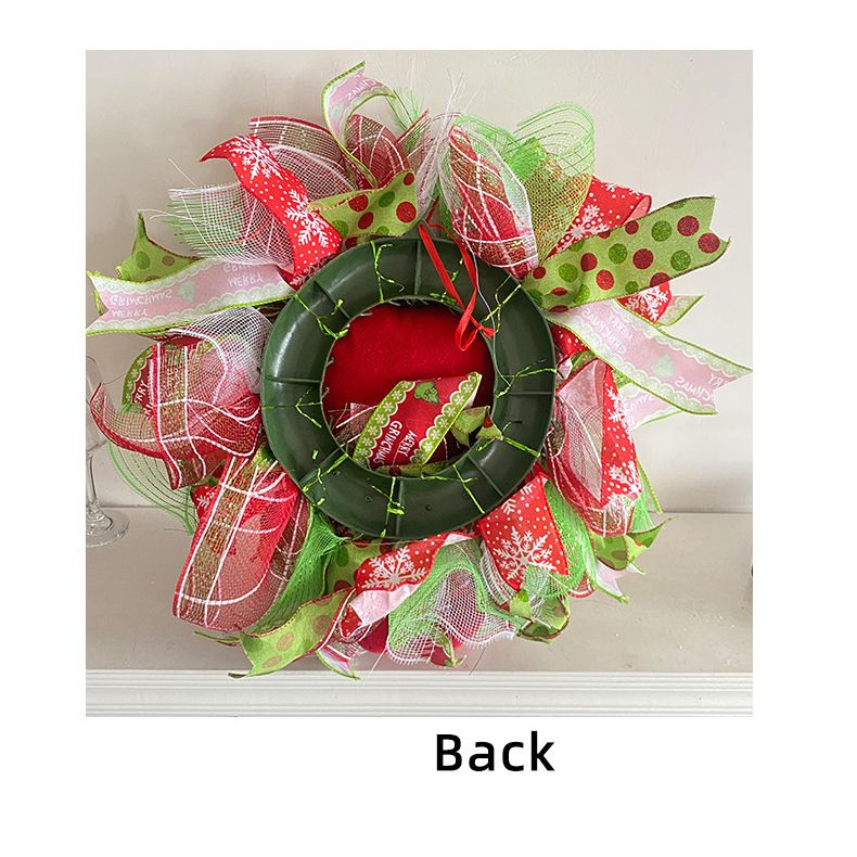 Christmas Green Monster Leg Wreath Door Hanging Decoration Holiday Front Door Decor Outdoor Christmas Ornament