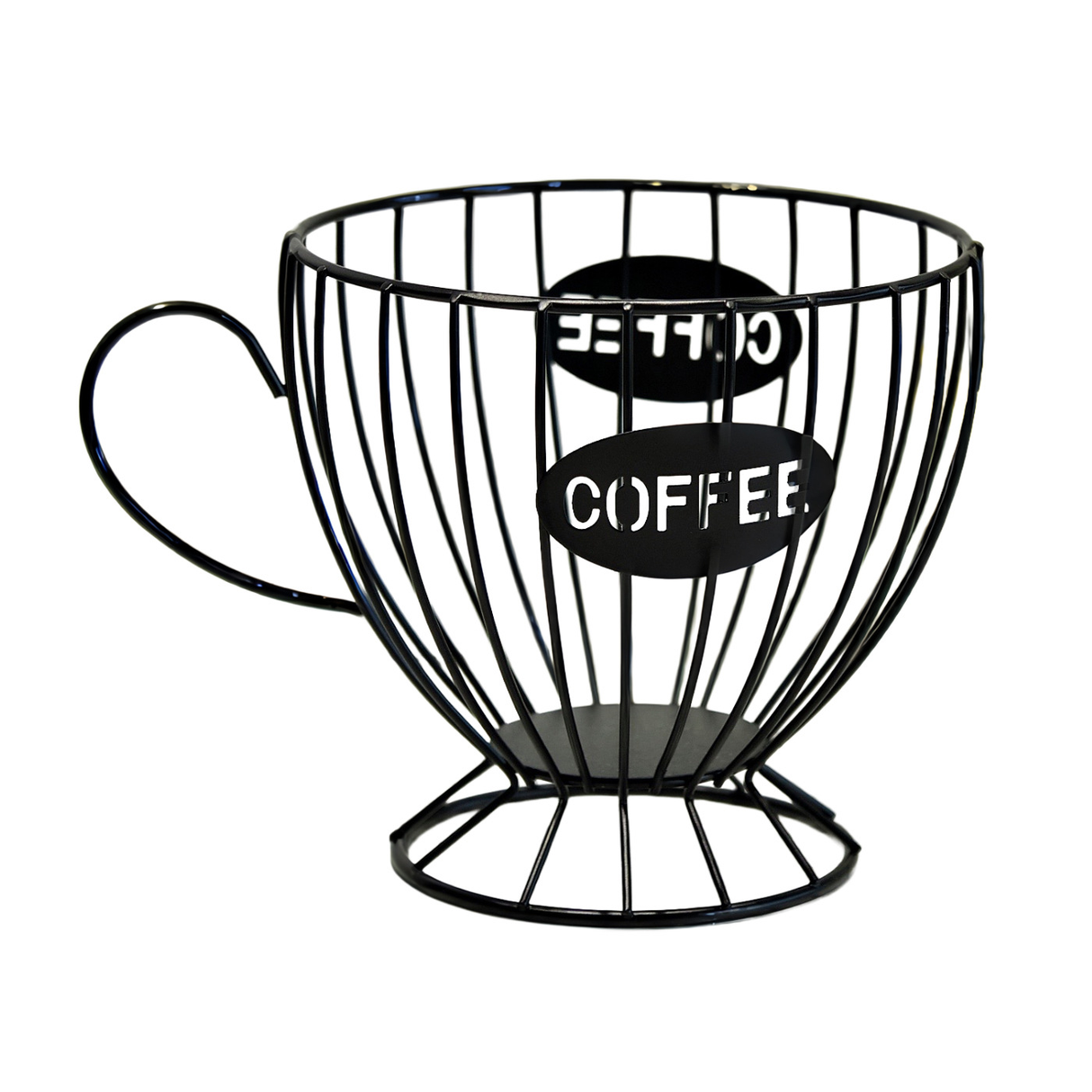 Coffee Pod Basket for Counter - Reusable Large Capacity Metal Wire Organizer,Coffee Pod Basket Support Container,for Home Kitchen Study Cafe Tea Room Station