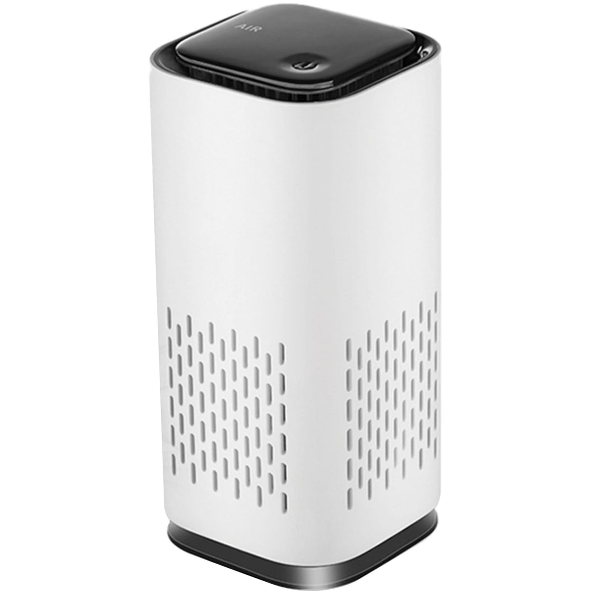 Mini Powered Air Purifier. Ultra Portable (5.2in tall, 6.7 ounces), Ultra Quiet. for Travel, In-Car and Desktop (White)