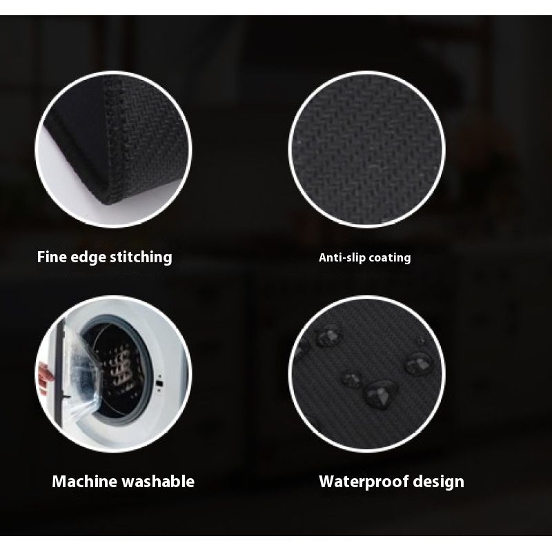 42*28 cm black Stove Top Covers for Electric Stove, Ceramic or Glass Cooktop Protector Mat, Thick Natural Rubber