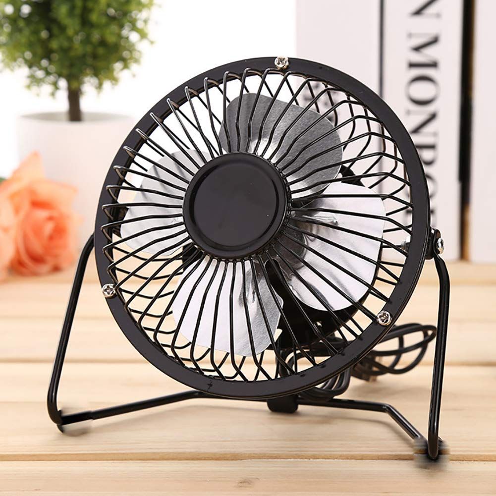 3 pcs Desk Fan Quiet Small USB Fan Portable Table Fan Mini Personal Fan Air Cooling Electric Fan for Home Office , 4 inch