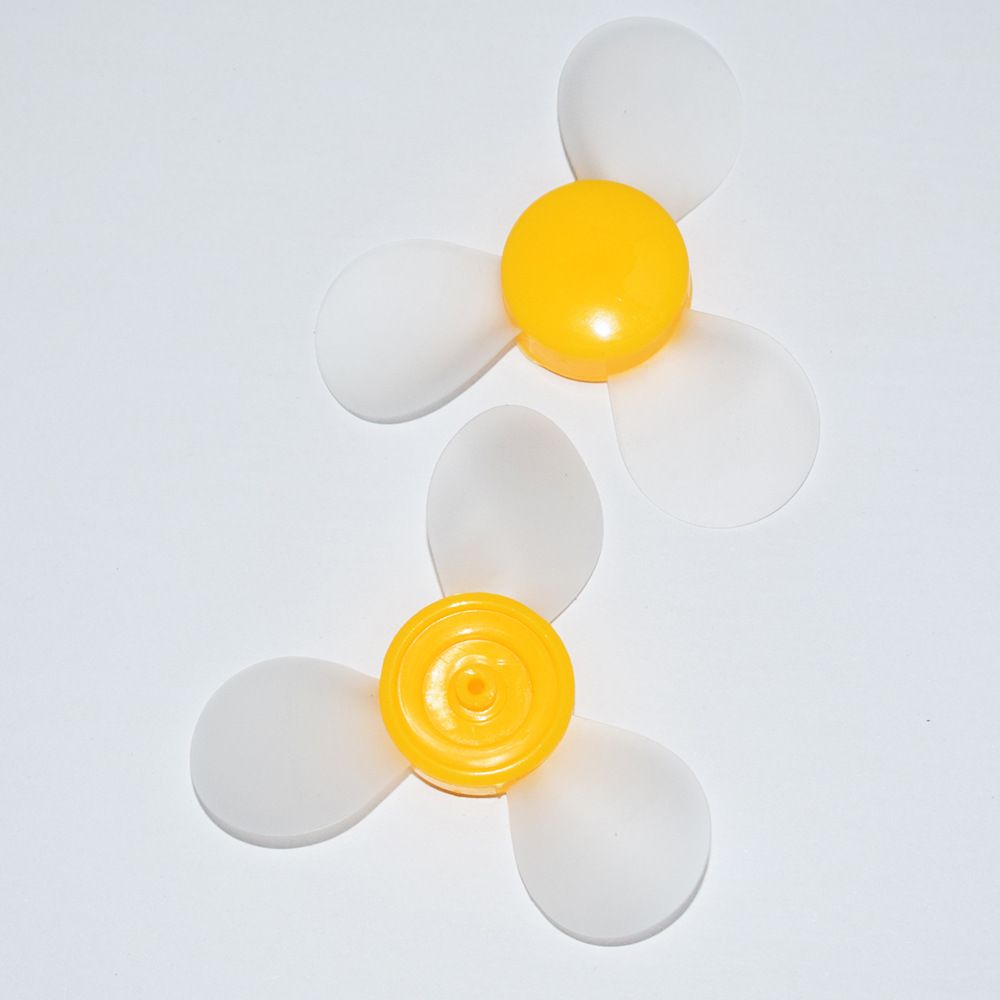2 pcs Toy Soft Fan Blade, Three Blade Propeller Light in Weight Wear Resistant High Durability for Mini Fan for Scientific