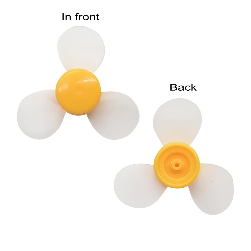 2 pcs Toy Soft Fan Blade, Three Blade Propeller Light in Weight Wear Resistant High Durability for Mini Fan for Scientific
