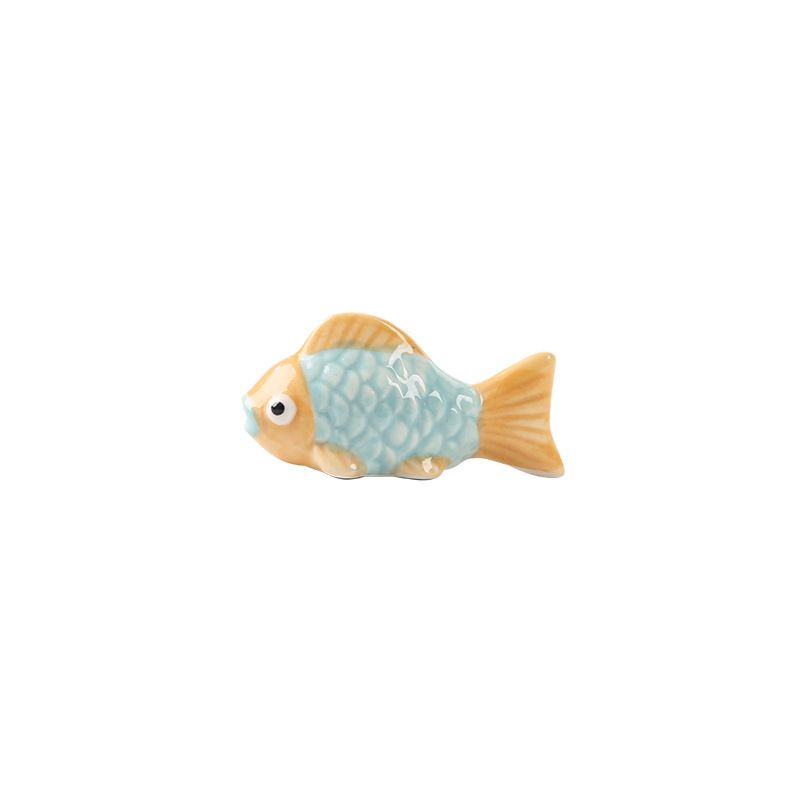 Chopstick Holder 6Pcs Cartoon Goldfish Ceramic Chopstick Holder Chopstick Holder Household Chopstick Holder Hotel Chopstick Pillow