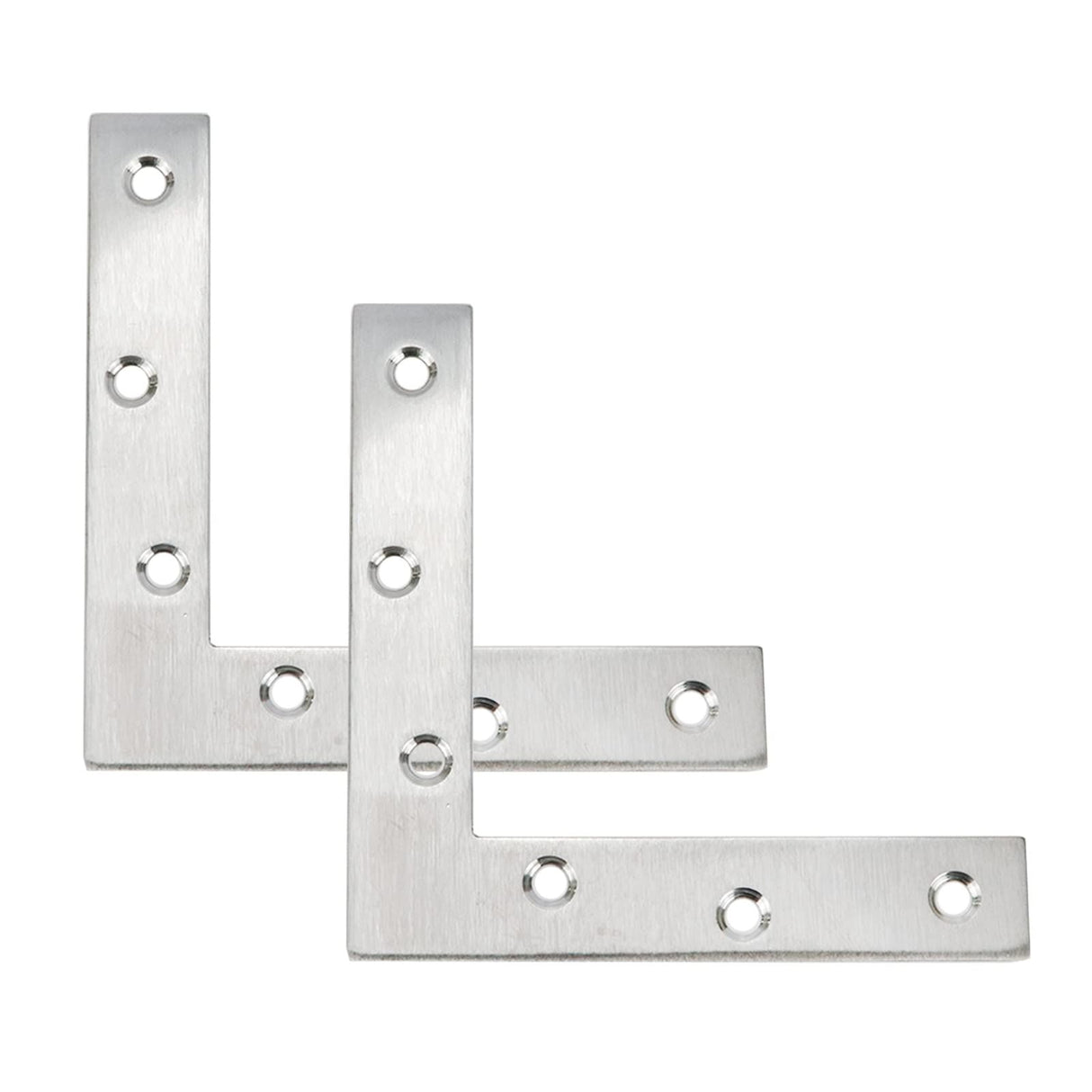2 pcs Angle Bracket Stainless Steel L Shape Corner Brace Joint Bracket Furniture Cabinet Screens Wall Bracket Furniture Fastener
