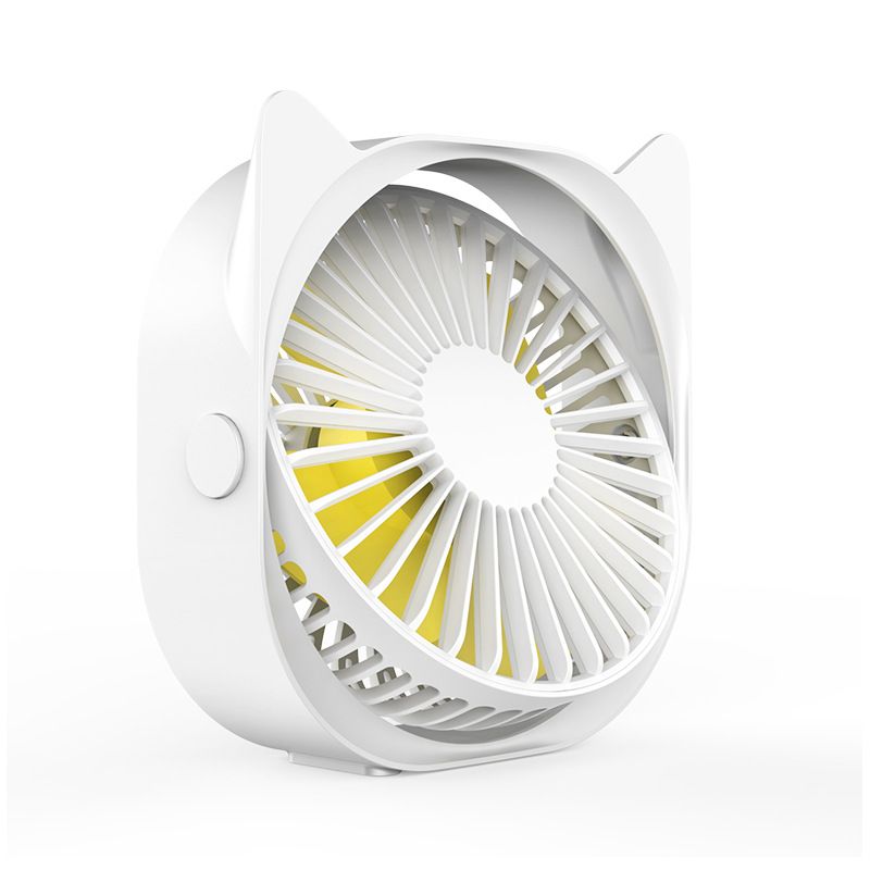 USB Desk Fans Small Quiet-Mini Cute Desktop Fan USB Powered 3 Wind Speeds 360° Rotatable Little Portable Personal Table Fans Fast
