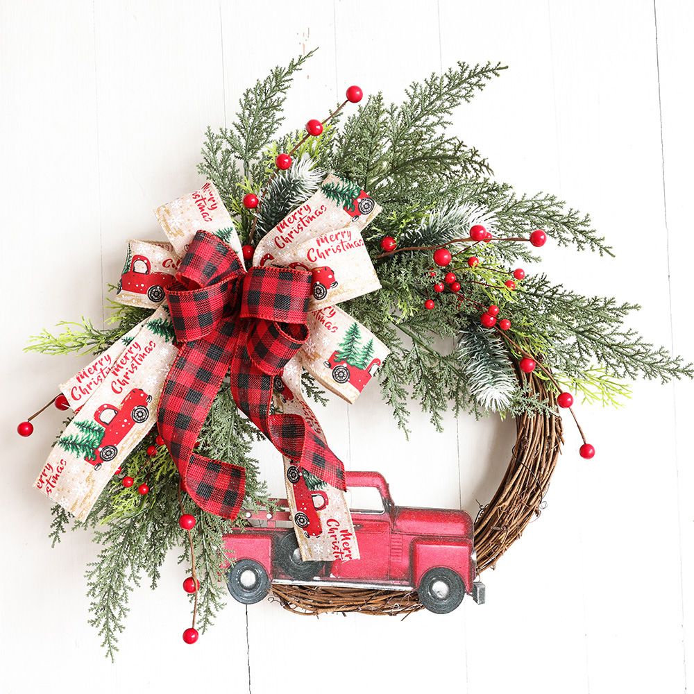 Christmas Wreaths Decorations,Christmas Wreaths for Front Door, Christmas Train, Christmas Home Décor