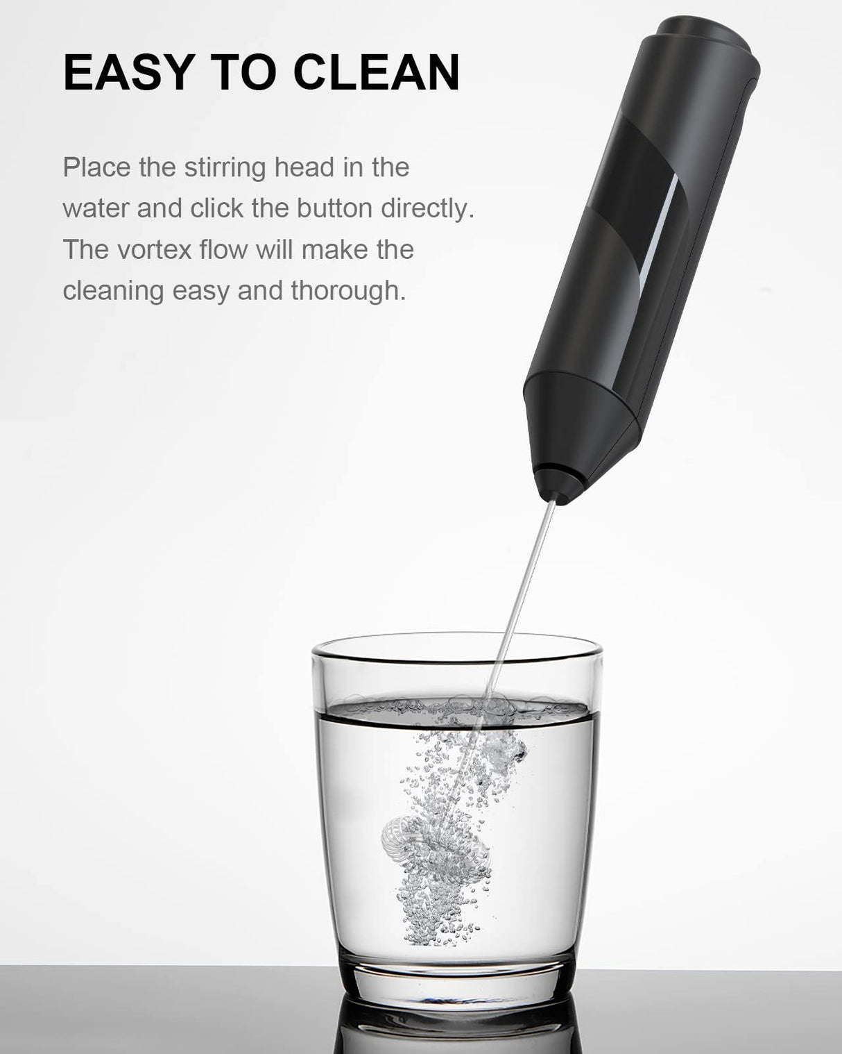 Milk Frother Handheld, Battery Powered Drink Mixer for Matcha Coffee, Electric Portable Whisk Drink Mixer Mini Foam Maker