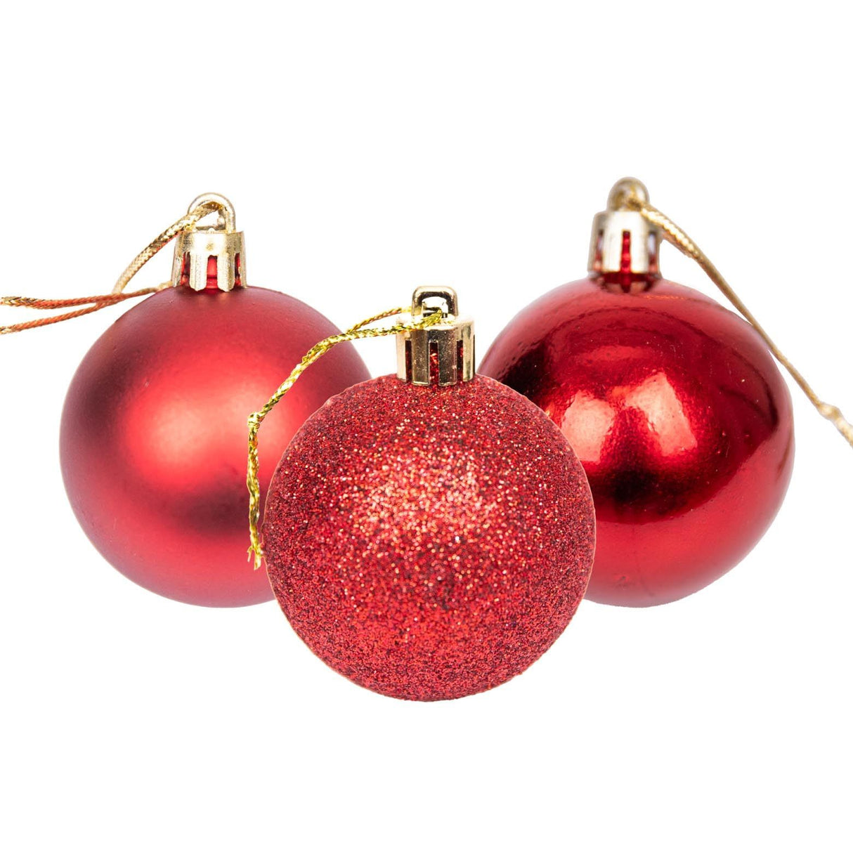 100pcs Christmas Baubles Shatterproof Dark Red, Christmas Tree Decorations Ball Ornaments Balls Xmas Hanging Decorations Holiday Decor