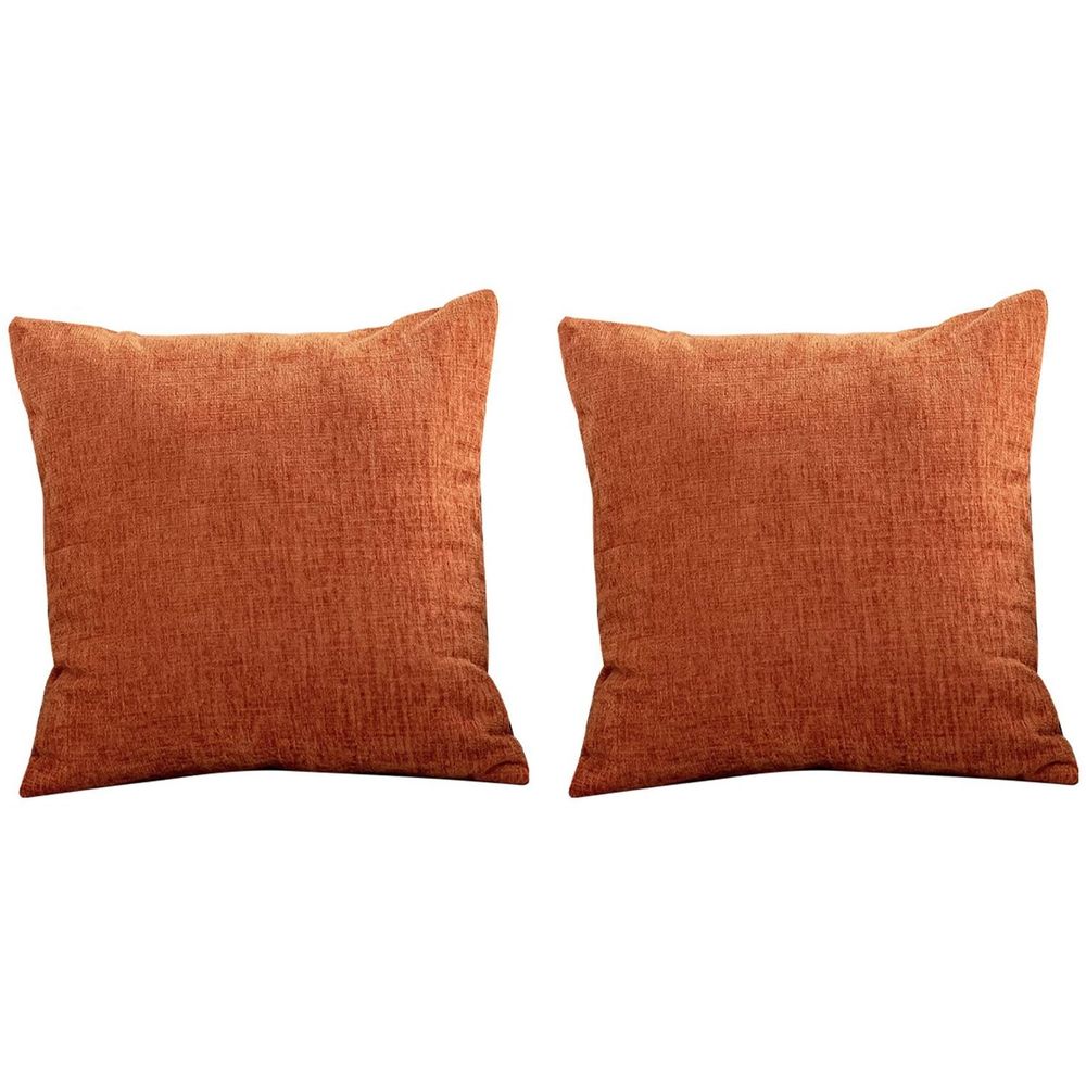 Burnt Orange Pillow Covers 18X18 Inch 4 Modern Farmhouse Rustic Decorative Throw Pillow Cover Square Cushion Case