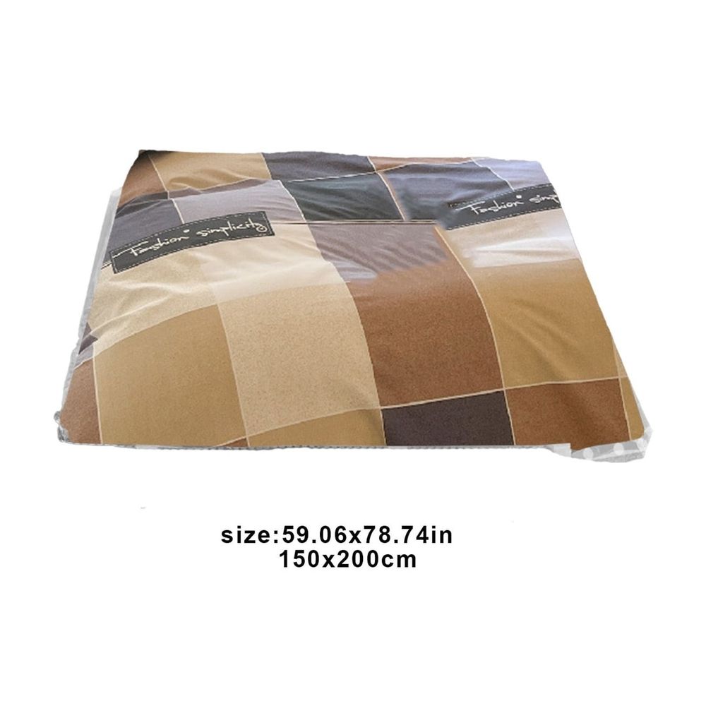 4-Piece Complete Brushed Bedding Set Lightweight Breathable Polyester Bed Linen with Sheet Duvet Cover and 2 Pillowcases All-Season Universal Bedding