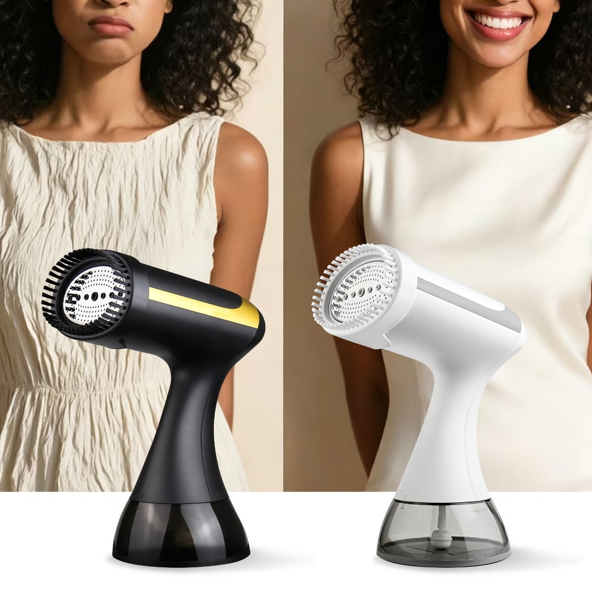 Hand Held Garment Steamer Portable Clothes Steamer Travel Steamer Wrinkle - White - Size 01