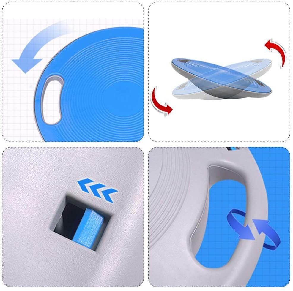 Plastic Portable Wobble Balance Board — Blue