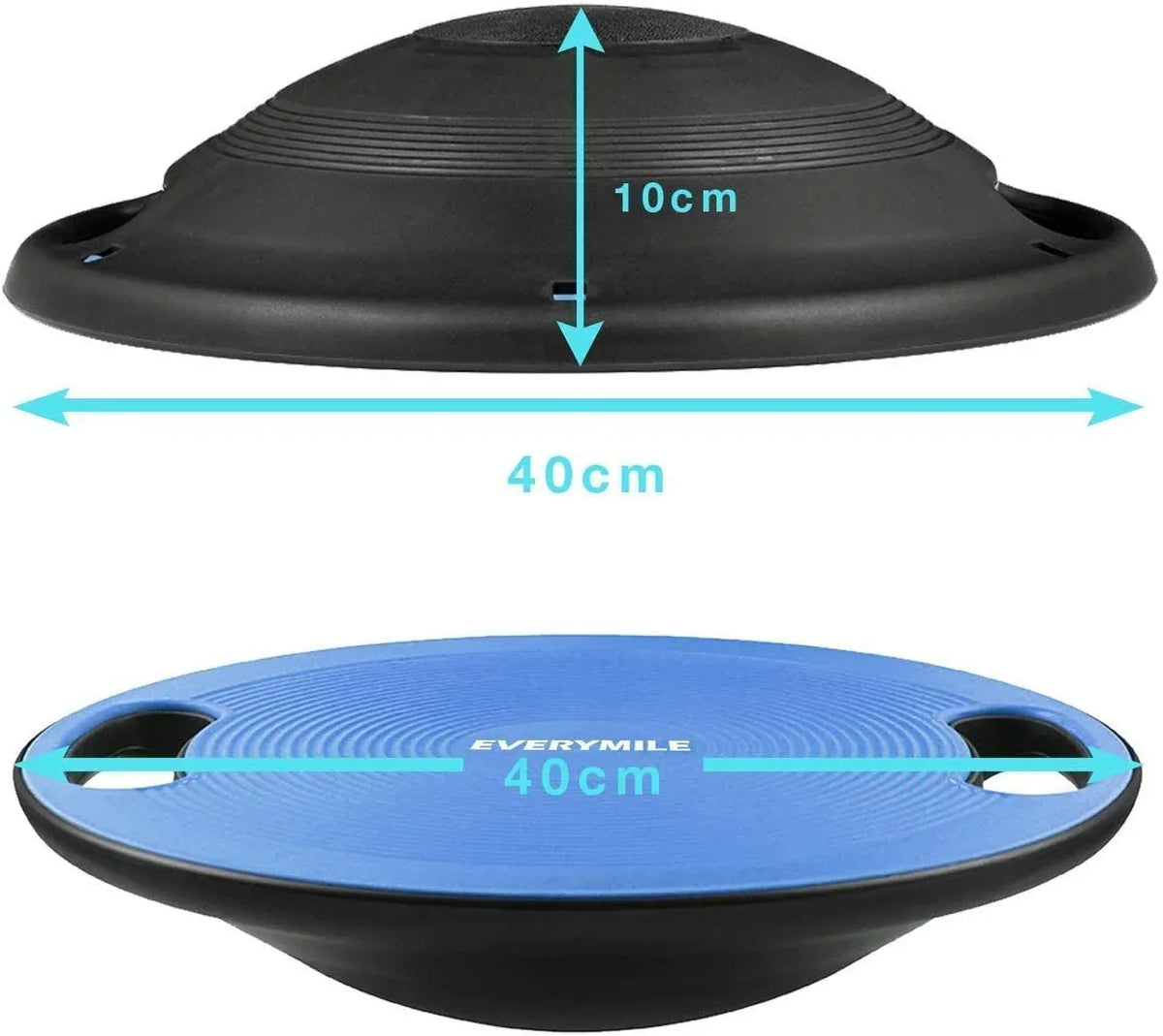 Plastic Portable Wobble Balance Board — Blue