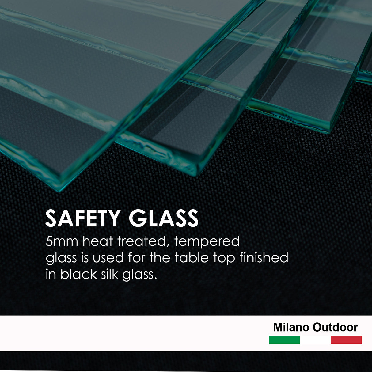 Milano Decor 5 Piece Outdoor Sofa Set Rattan Oatmeal Black Patio Garden Lounge