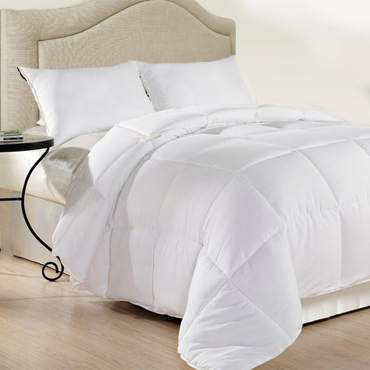 Royal Comfort 500GSM Plush Duck Feather Down Quilt Ultra Warm Soft - All Seasons - King - White