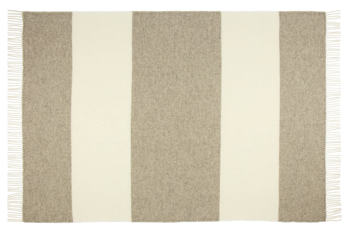 Brighton Throw - 100% NZ Wool - Stone