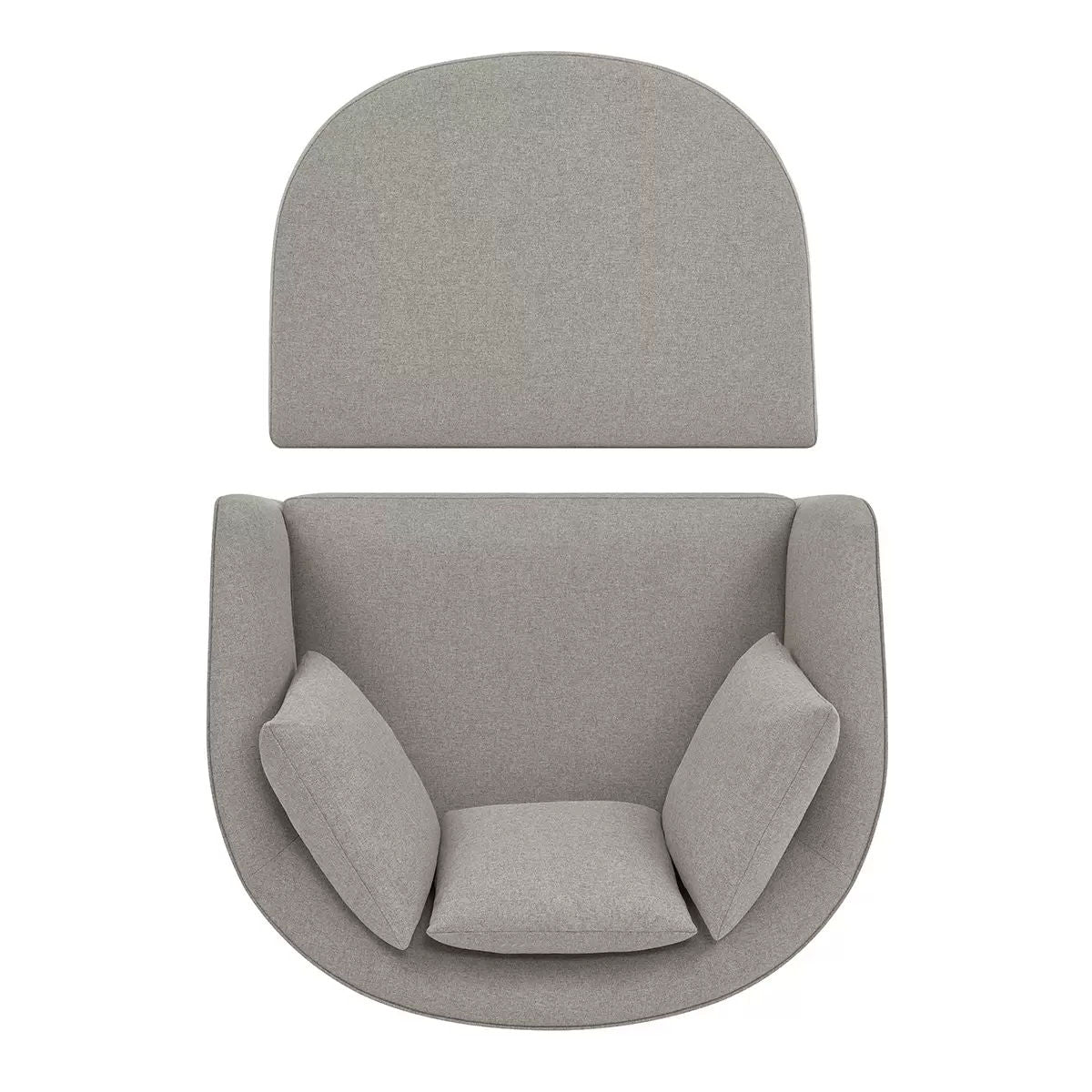 Accent Chair with Storage Ottoman