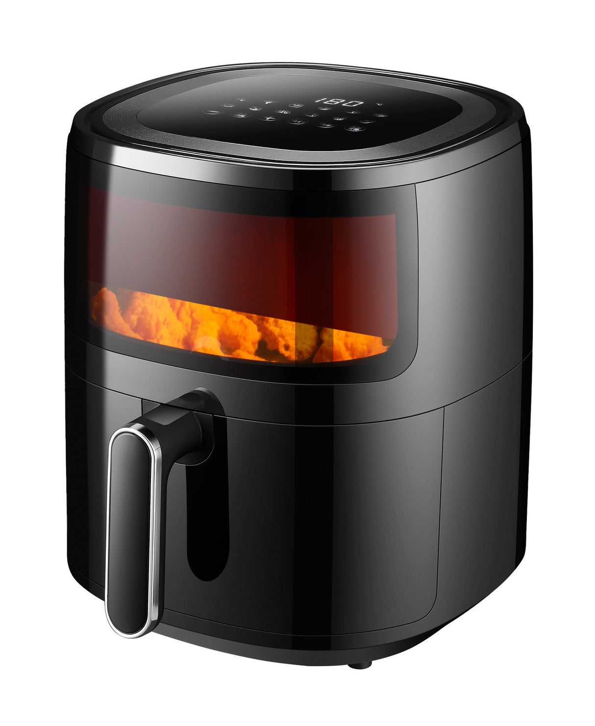 6L Digital Air Fryer w/ 1600W, 200C Cooking & Glass Window