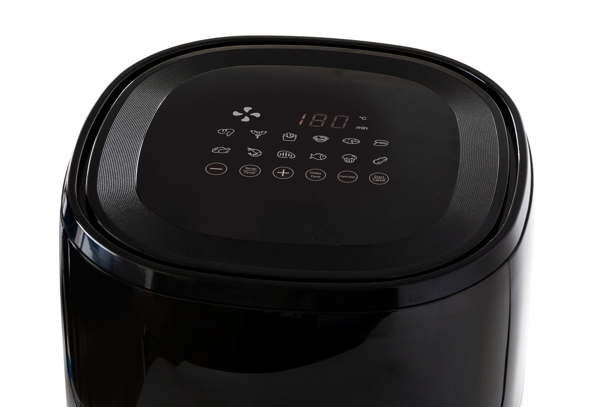 6L Digital Air Fryer w/ 1600W, 200C Cooking & Glass Window