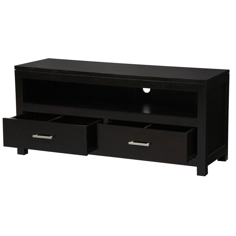 Paris 2 Drawer Entertainment Unit (Chocolate)