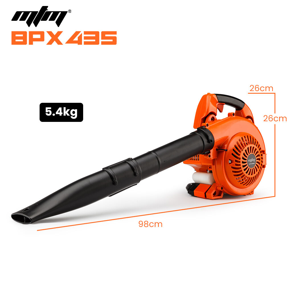 MTM Petrol Leaf Blower 26CC 2-Stroke Petrol Hand Garden Yard Outdoor Two