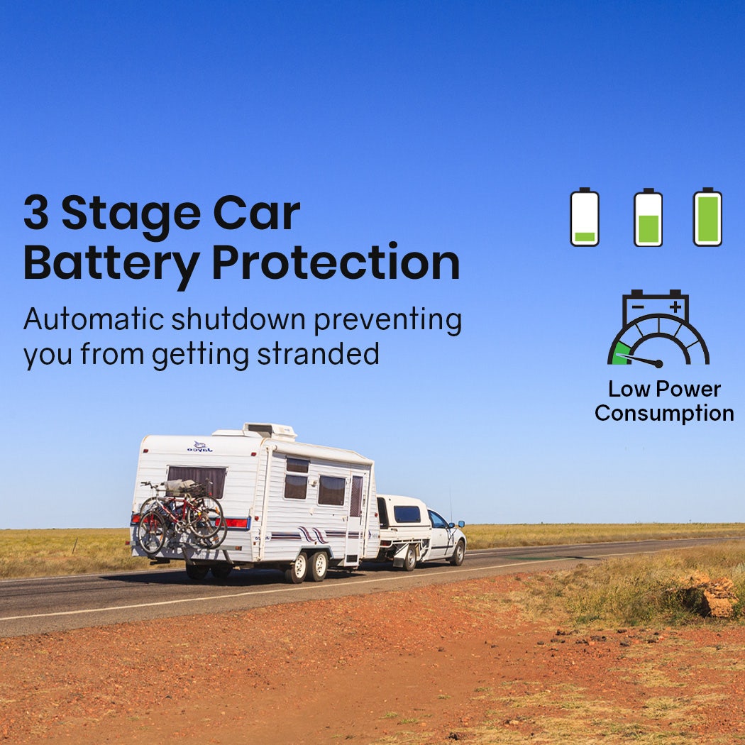 GECKO 125L Portable Upright Fridge, 12V/24V for Motorhome, Caravan, Black