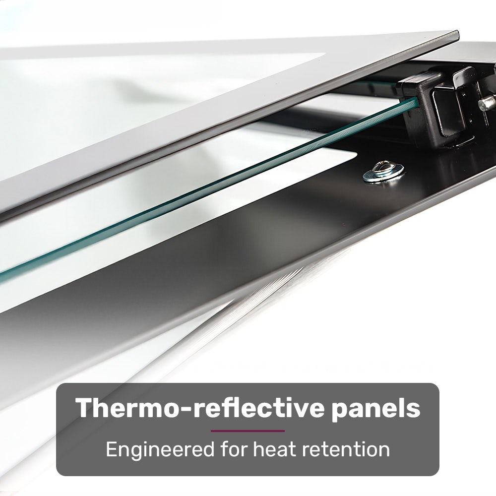 EuroChef 80L Oven Fan Forced Wall Built in Electric Stainless Steel