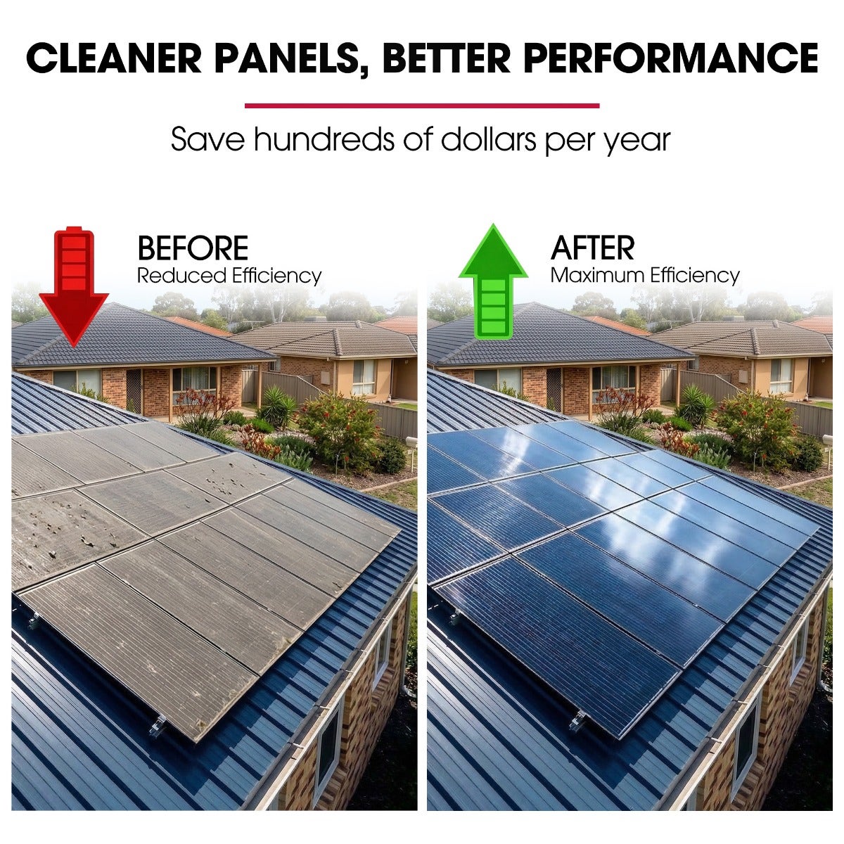 JET-USA 5.5m Telescopic Rotary Surface Cleaner Brush, for Solar Panels, Walls, Windows, M22 Pressure Washer Connection