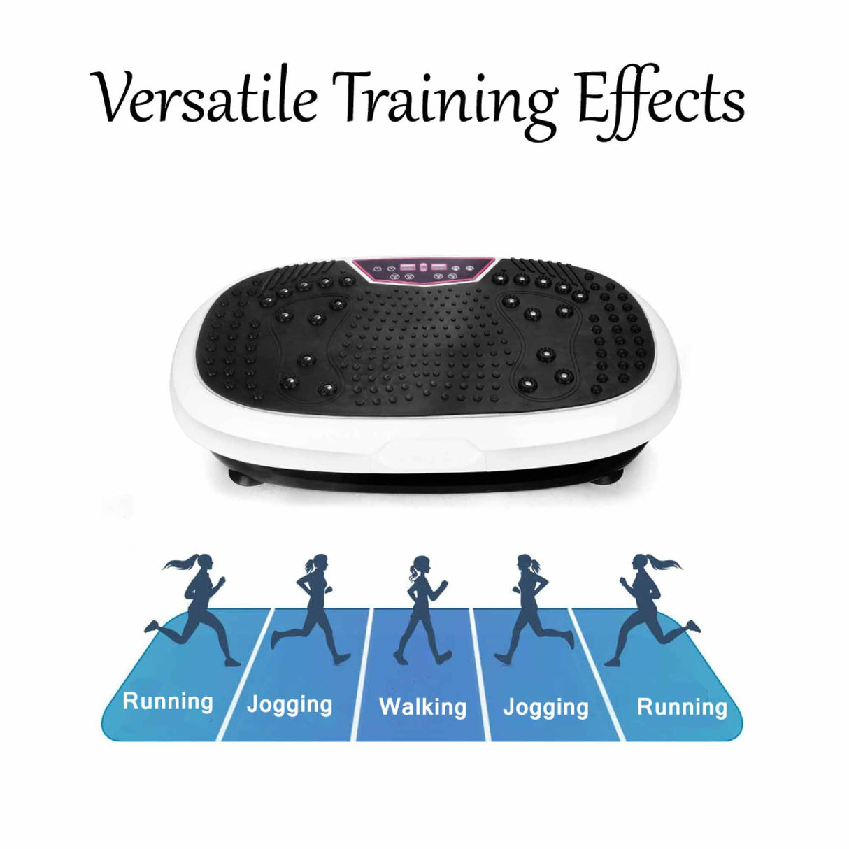Social Hike 60cm Vibration Plate Machine Full Body Exercise Platform White
