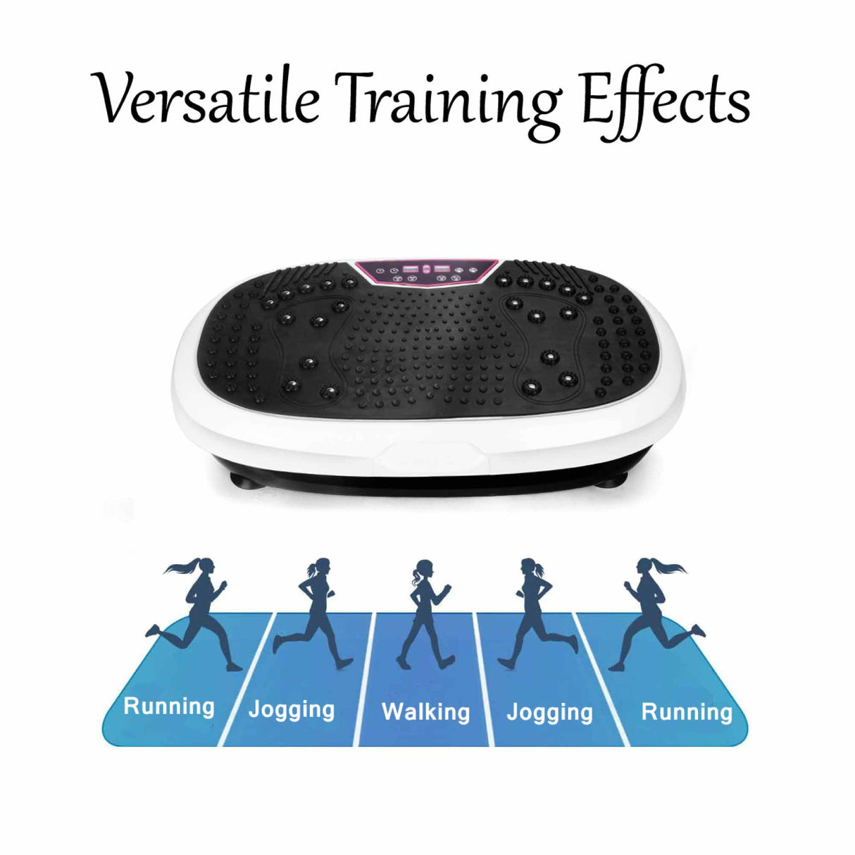 Social Hike 60cm Vibration Plate Machine Full Body Exercise Platform White