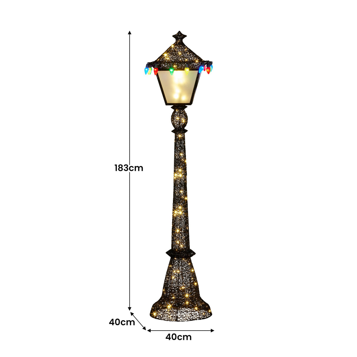 Christabelle Christmas Lamp Post Display 183cm With Lights