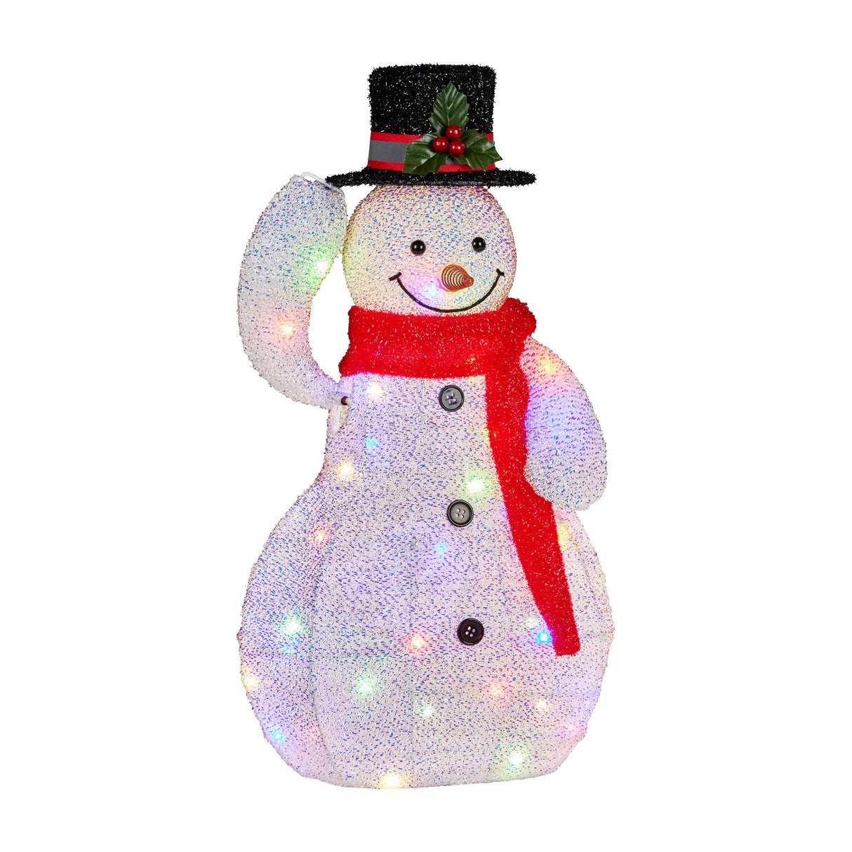 Christabelle 51cm Animated Snowman Christmas Display Decoration Led Lights Xmas