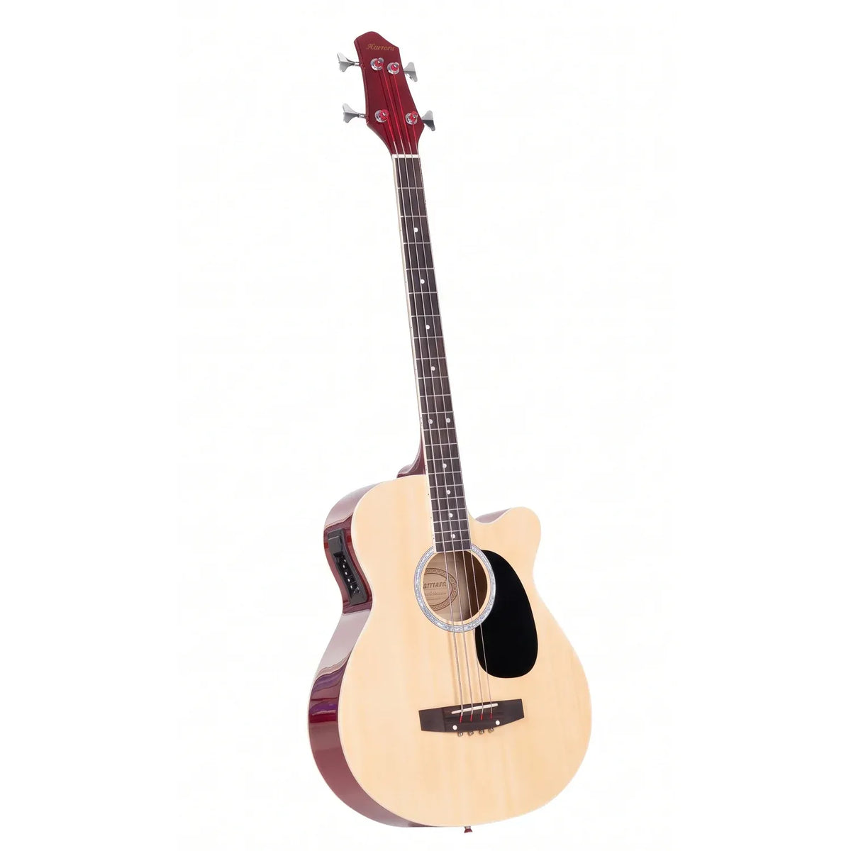 Karrera 43in Acoustic Bass Guitar with electric pickup - Natural