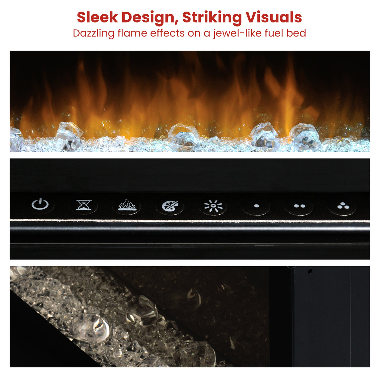 Dimplex PRISM Wall Mounted Electric Fireplace - 34-inches