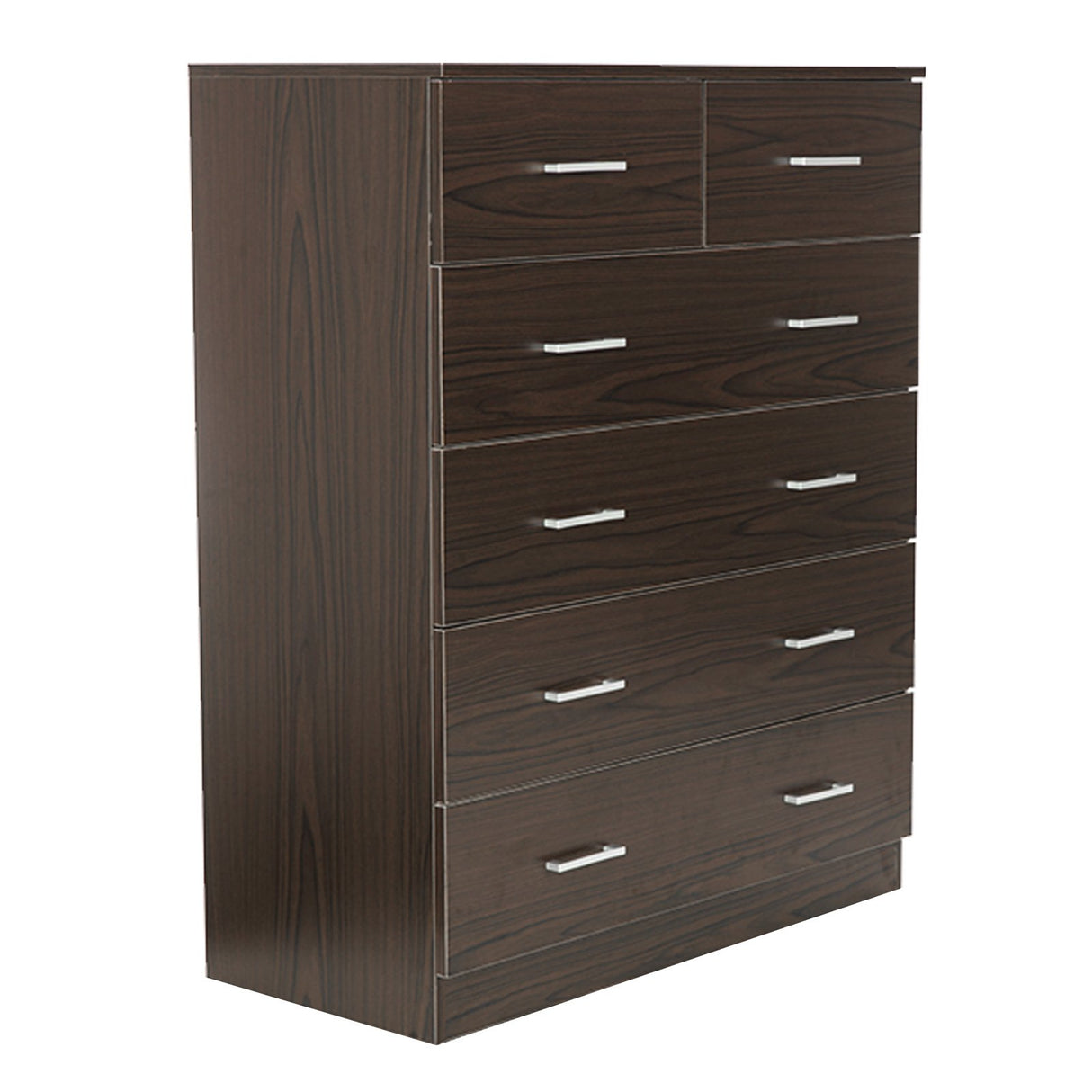 Sarantino Tallboy Dresser 6 Chest Of Drawers Cabinet Storage 85 x 39.5 x 105 in Brown