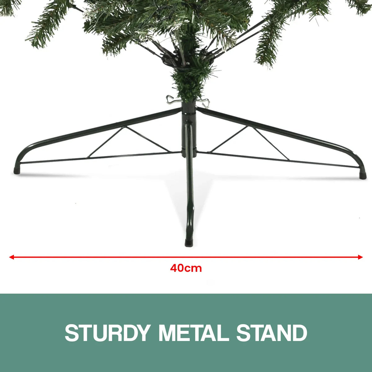 Christabelle 1.8m Pre-Lit LED Artificial Christmas Tree with Snow Tipped Needles Pine Cones Stand