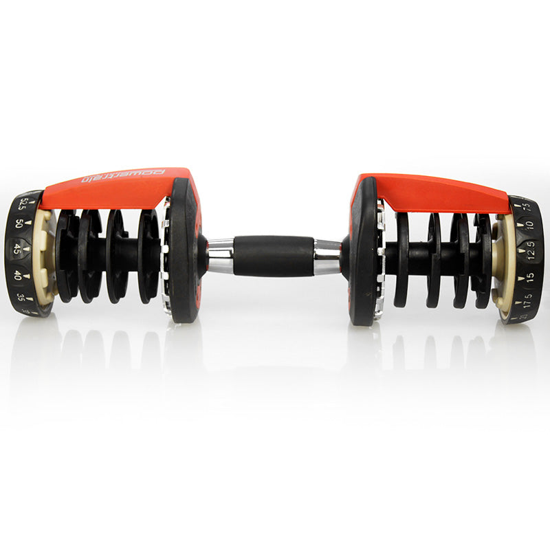 Powertrain 2x 24kg Adjustable Dumbbells with Stand