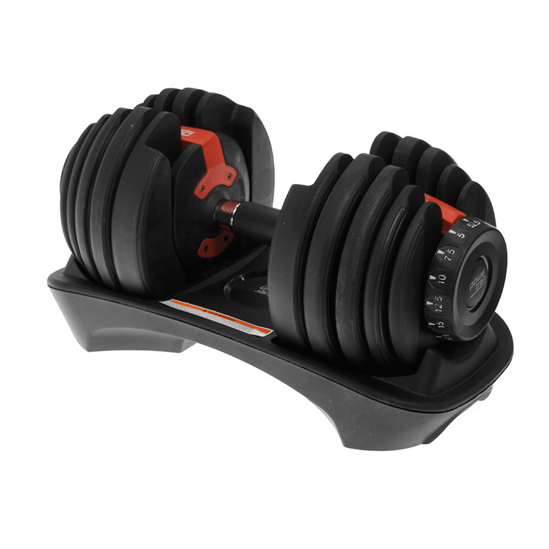 Powertrain 2x 24kg Adjustable Dumbbells with Stand