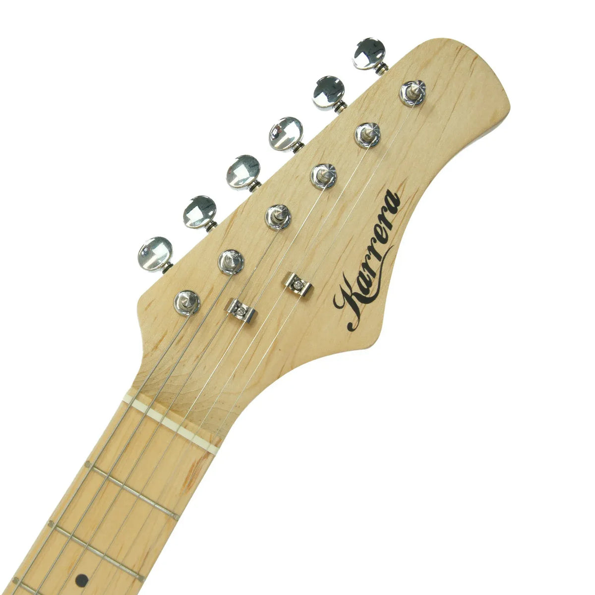 Karrera Kids Electric Guitar Junior Beginner Double Cutaway Scaled-Down Instrument for Children - Purple